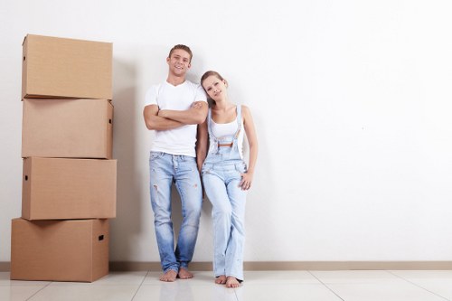 Man with van service helping with a local move in Aldersbrook