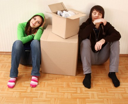 Charity-donated furniture and recyclable items ready for reuse