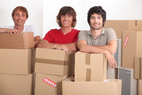 Careful loading for a residential move in Aldersbrook