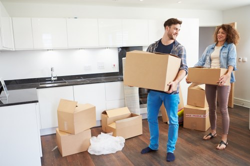 Packing and furniture protection for a move in Aldersbrook