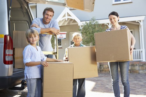 Local transport support for home and office moves in Aldersbrook