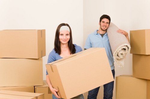 Preparing boxes and furniture before removal truck hire arrives