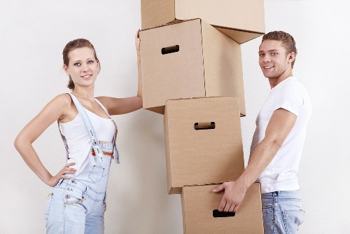 Experienced removals team planning a local move in East London