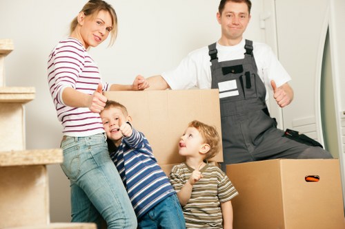 Removals service operating near residential streets around Aldersbrook